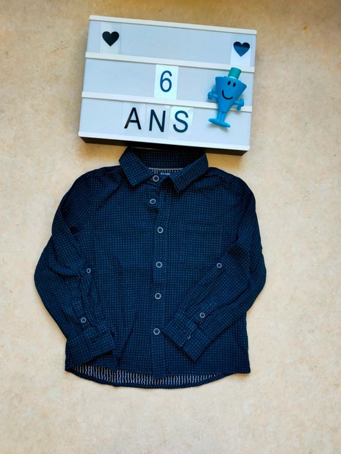 Chemise bleue 6 ans Kiabi