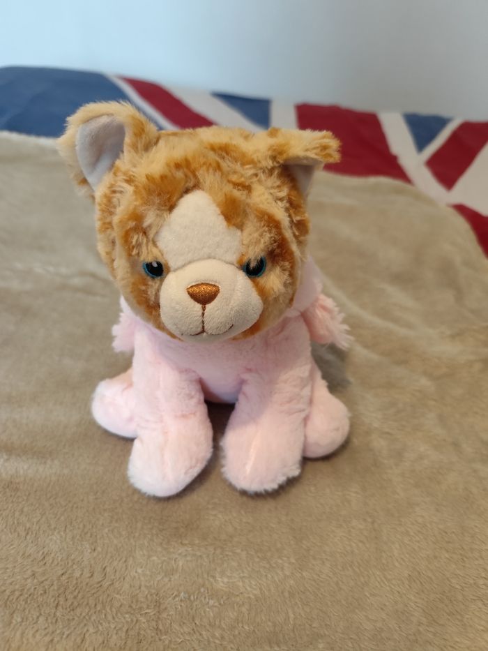 Peluche chat/flamand-rose - photo numéro 7