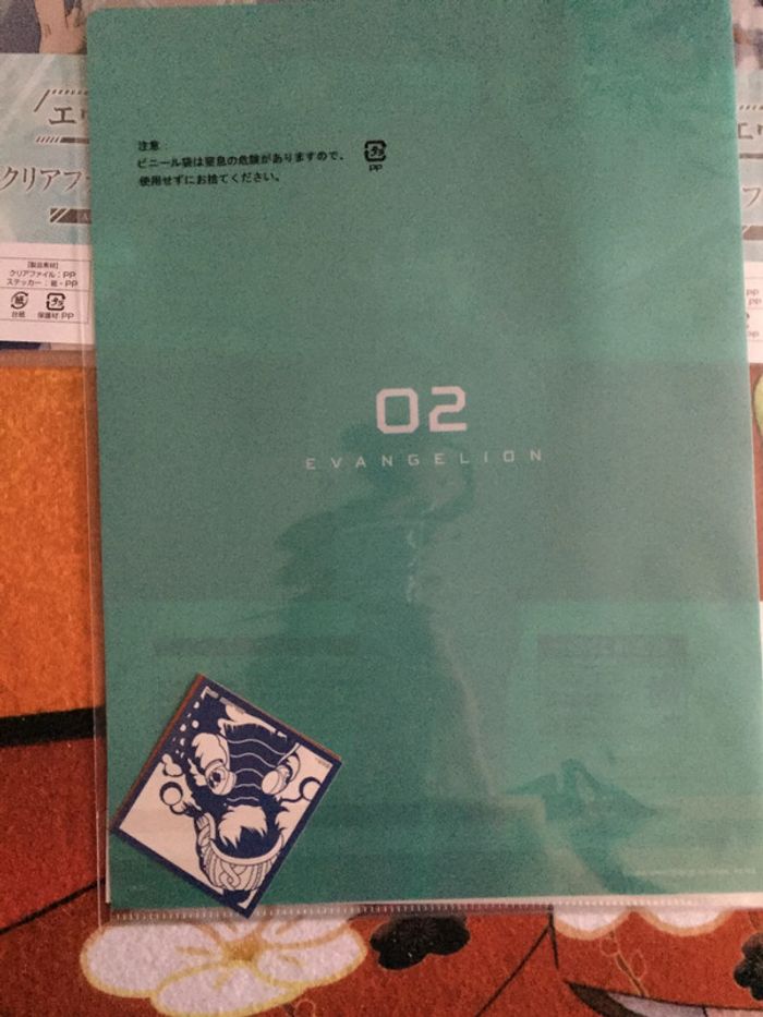 Evangelion Shikinami Asuka Langley Ayanami Rei Shikinami Mari clear file & sticker set Ichiban Kuji - photo numéro 3