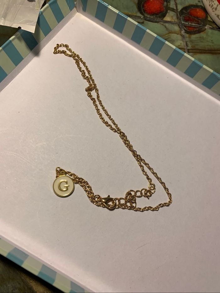 Collier initiale G - photo numéro 3
