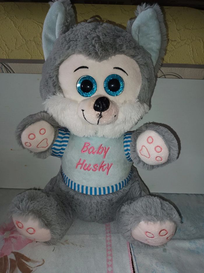 Peluche baby husky