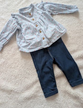 Ensemble chemise jean 