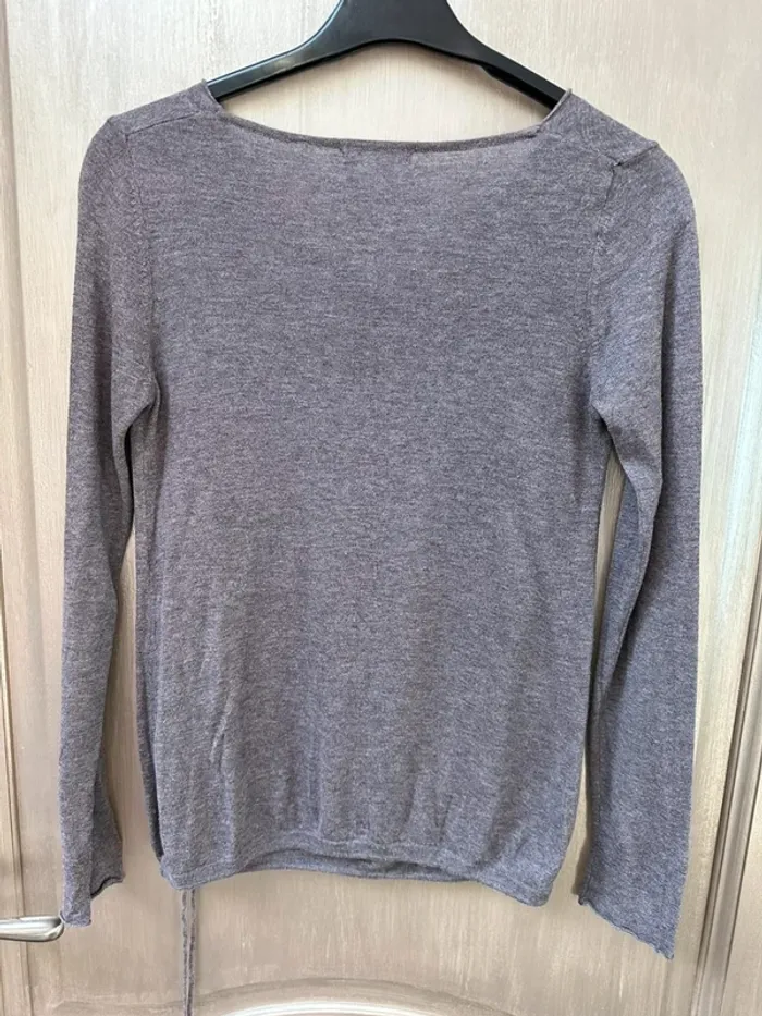 Pull fin Promod marron taille M - photo numéro 7