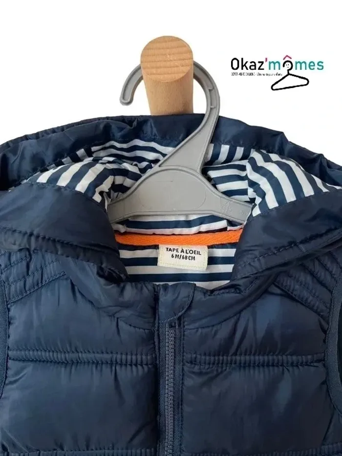 Doudoune sans manche avec capuche - Tape à l'oeil 6 mois (68cm) - photo numéro 2