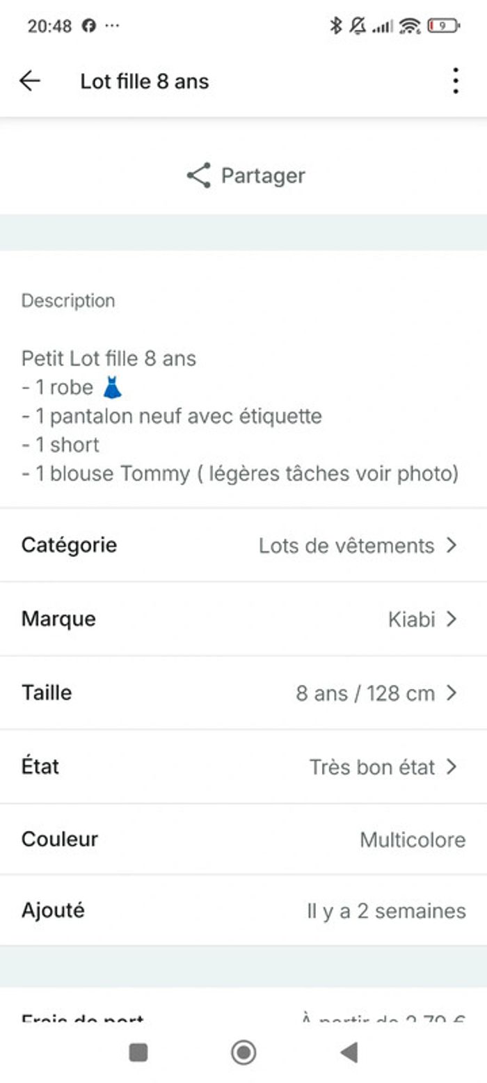 Lot fille - 8 ans - photo numéro 2