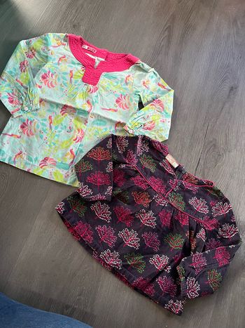 Lot 2 hauts fille DPAM