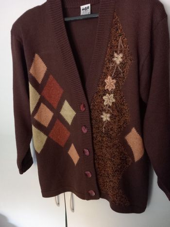 Veste tricot  marron