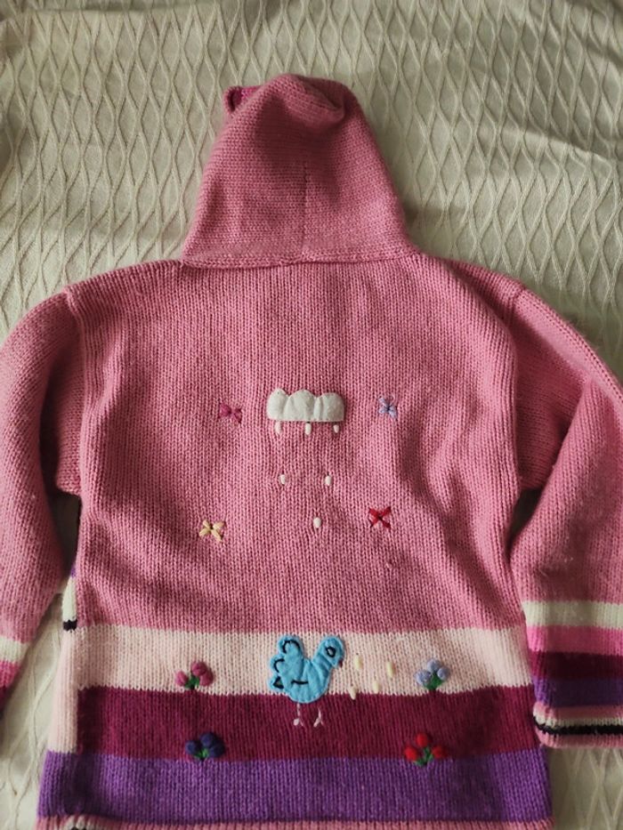 Gilet fille laine Alpaca - photo numéro 2