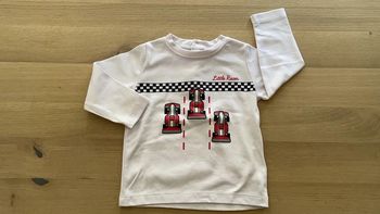 T-shirt manches longues blanc 12 mois