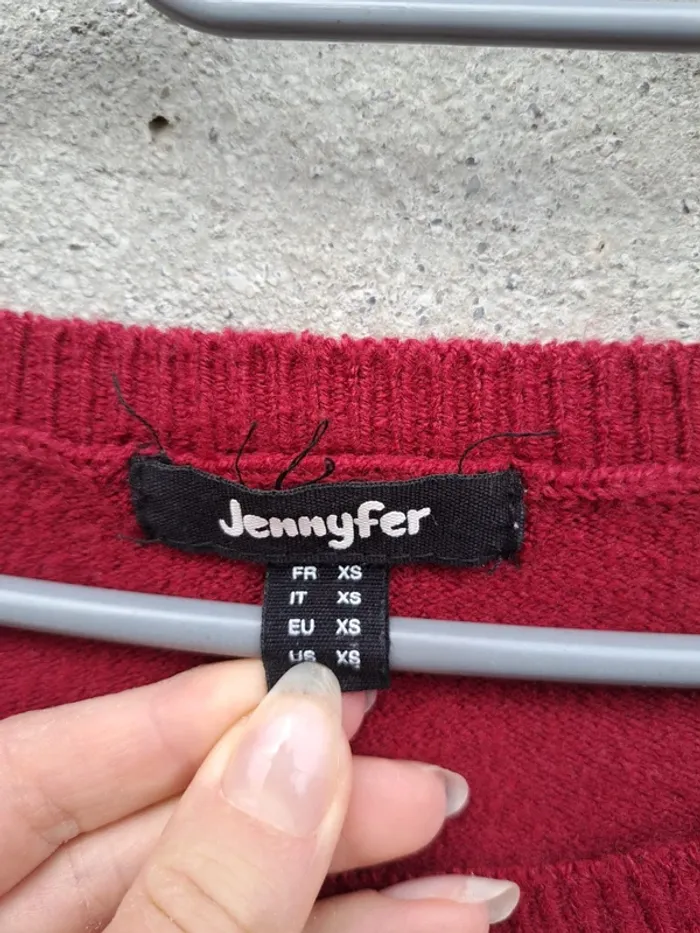 Pull bordeaux jennyfer - photo numéro 3
