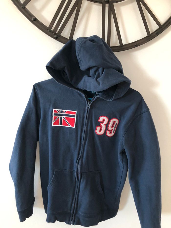 Veste à capuche bleu z 12 ans - photo numéro 2
