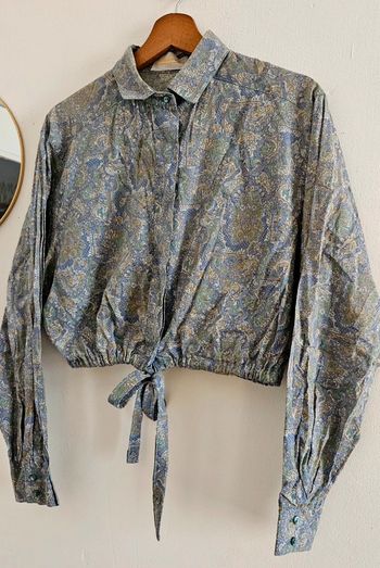 Blouse à motifs vintage