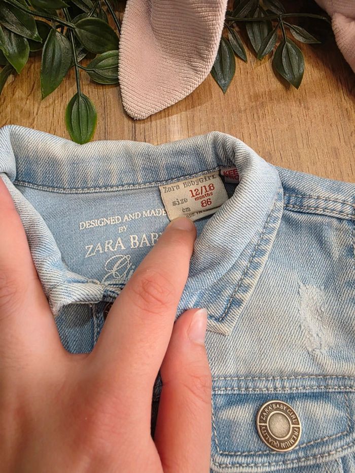 Veste en jean Zara 12-18 mois 86 cm - photo numéro 4