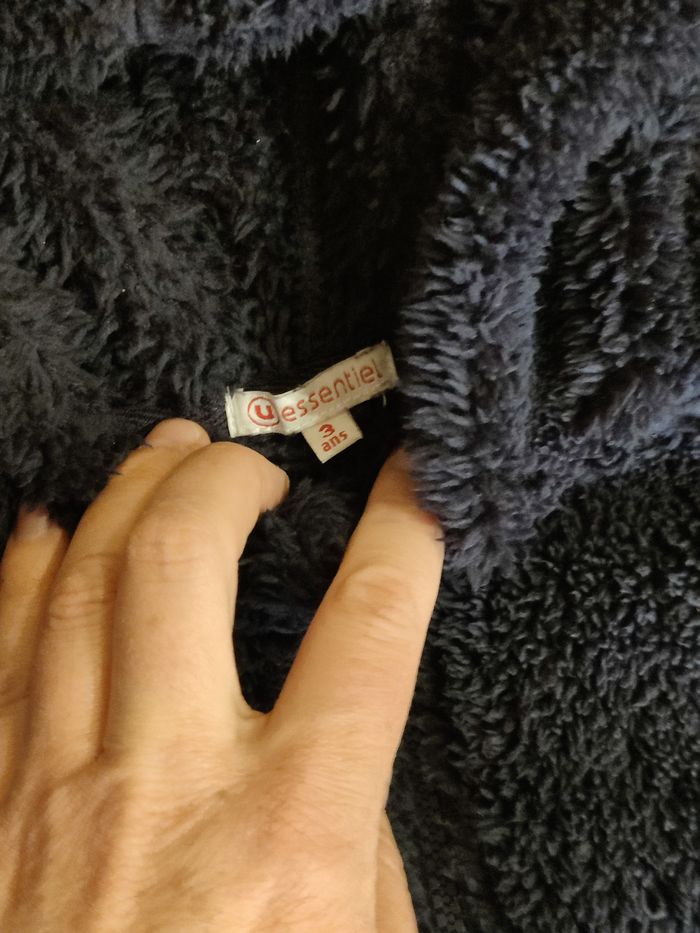 Veste chaude polaire douce marine Essentiel U Taille 3 ans - photo numéro 4