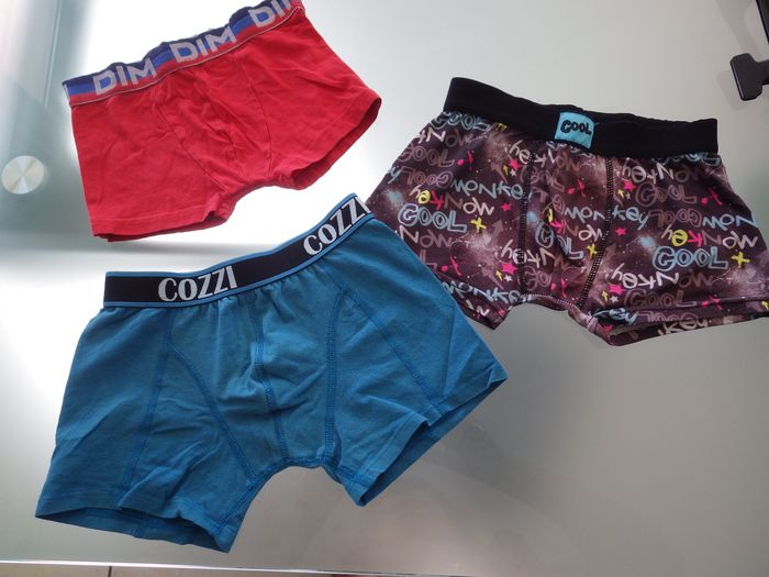 Lot de 3 caleçons 8/10ans Dim et autres