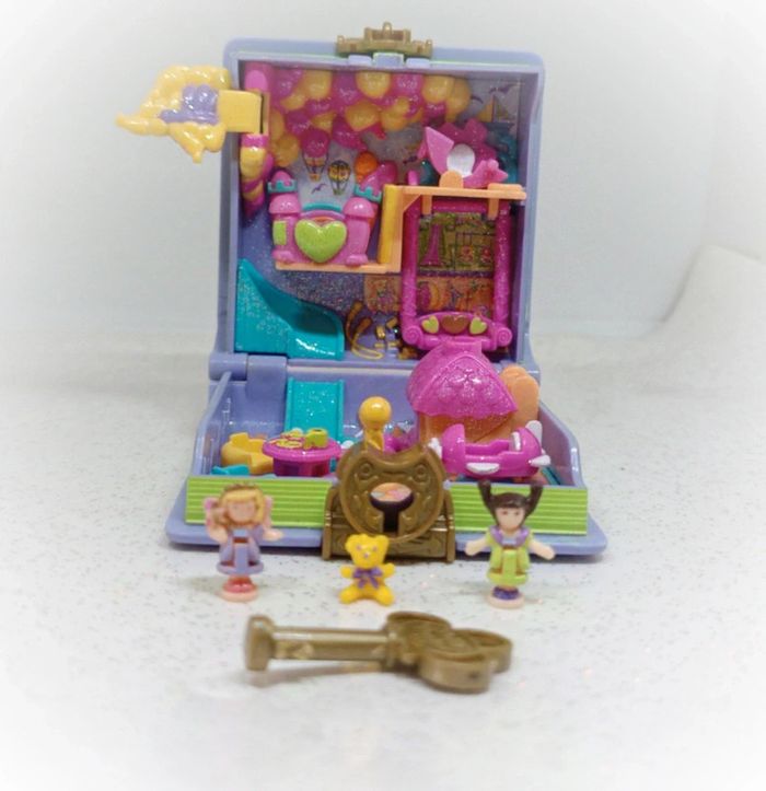 Polly pocket bluebird livre Book toy fun land pays jouet v 5 violet purple playhouse complet vintage