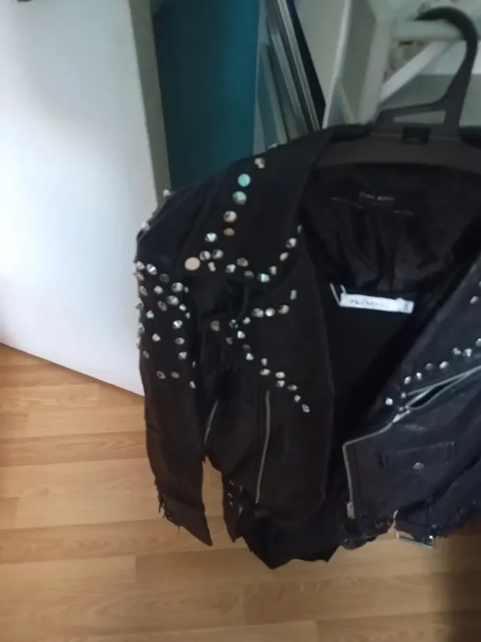 Superbe veste biker Zara t s - photo numéro 3