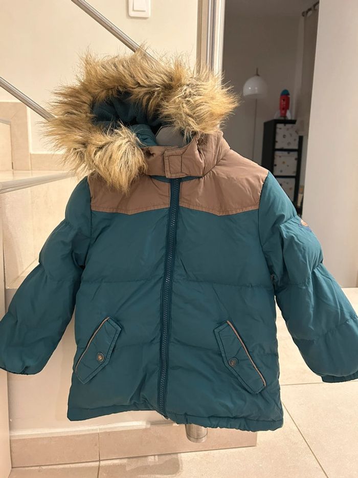 Parka à capuche Bleu canard Sergent Major 4 ans