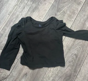 Haut manches longues noir bébé 3 ans
