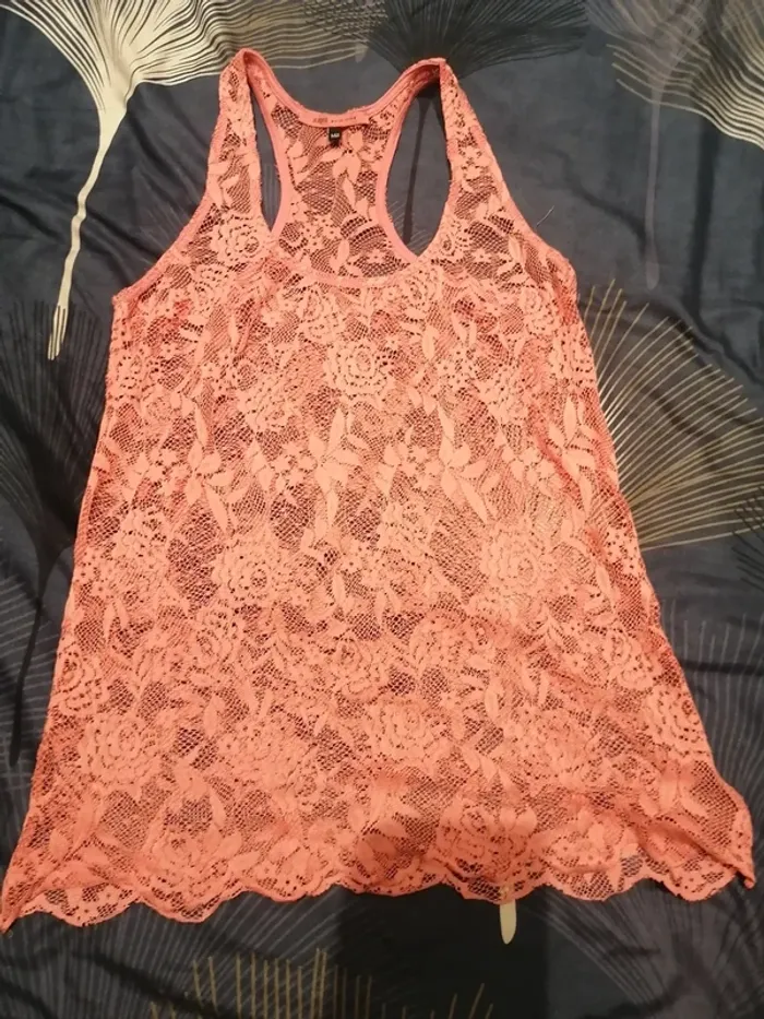 Débardeur top dentelle Zara taille 36/38 - photo numéro 2