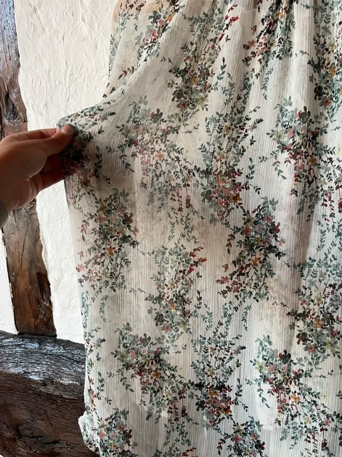 Blouse fluide imprimé fleuri IKKS Women - taille 42 - Élégance automnale - photo numéro 7
