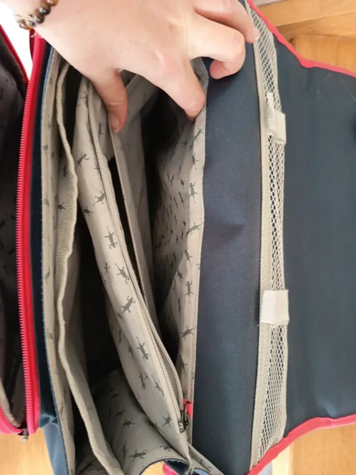 Cartable fille caméléon , 3 compartiments , fleurie - photo numéro 14