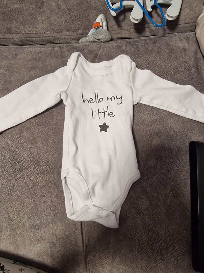 Bodi blanc à manche longue