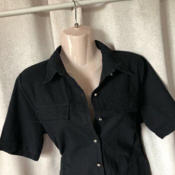 Combinaison noire manches courtes Xs