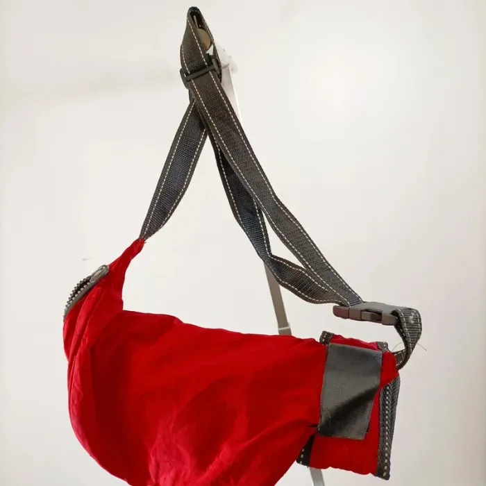 Sac bandoulière rouge Kipling compact avec badge logo S028 - photo numéro 5