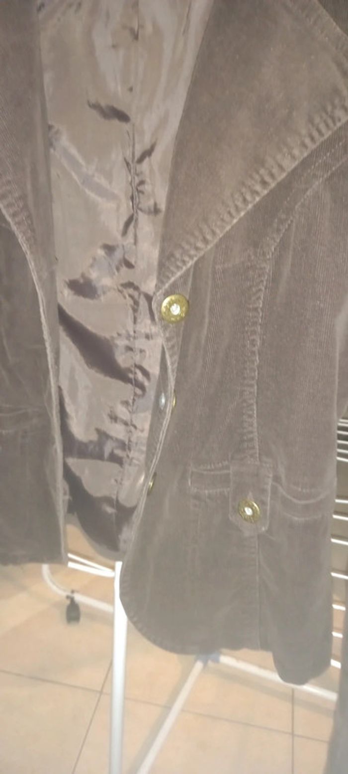 Veste velours marron - photo numéro 3