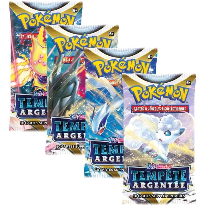 Art set de 4 boosters Tempête Argenté EB12 FR