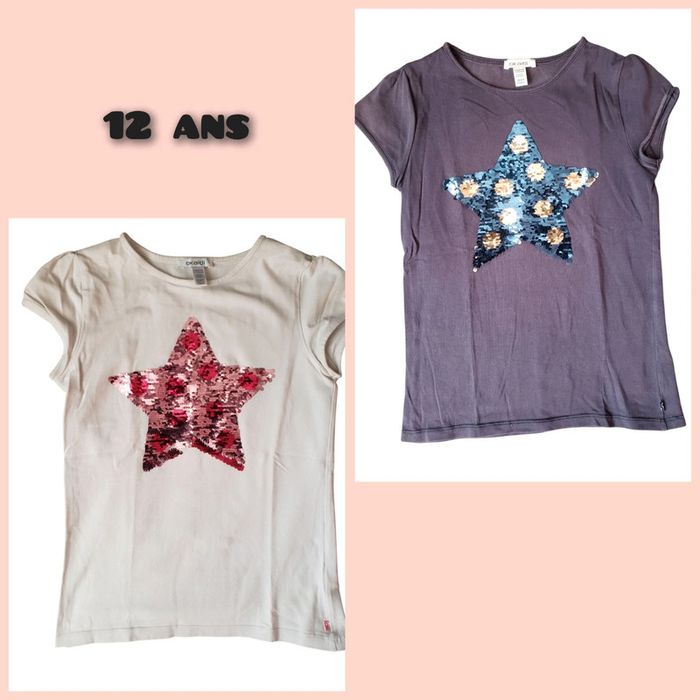Lot de 2 t-shirts Okaïdi taille 12 ans