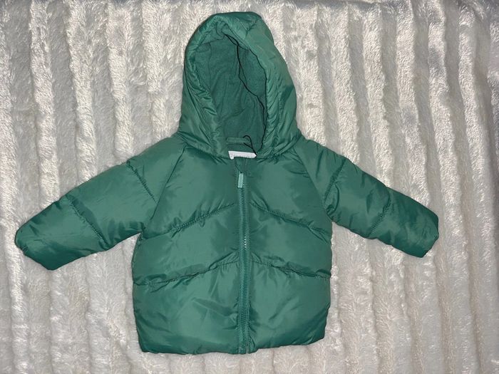 Doudoune avec intérieur polaire verte