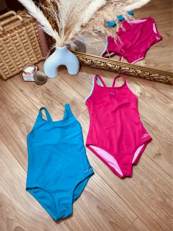 Taille 5 ans lot de 2 maillots de bain fille Nabaiji rose bleu 🩷