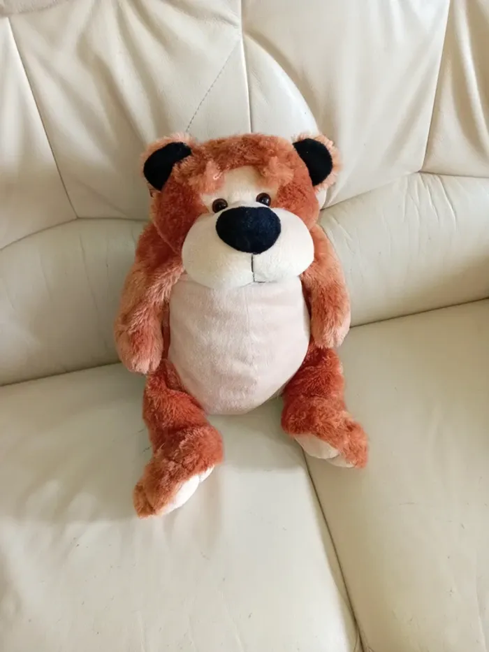 Peluche ours couché - photo numéro 4