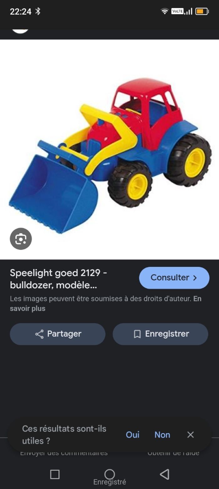 Jouets buldozer - photo numéro 2