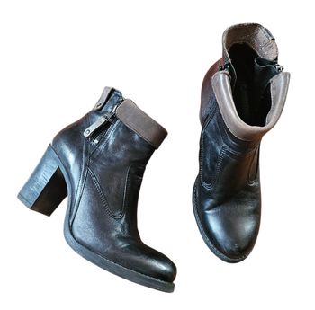 Botttines Kookai cuir noir à talon pointure 37