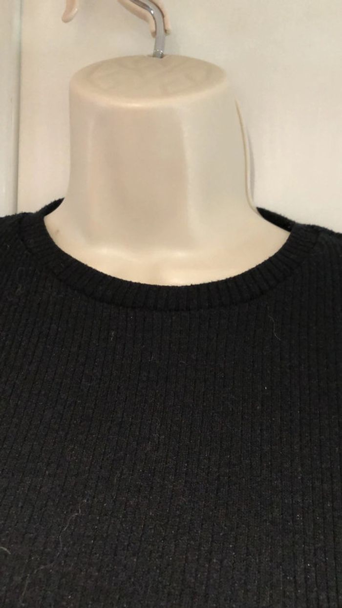 Zara trafaluc T-shirt t36 noir finition dentellée En bas de manches - photo numéro 9