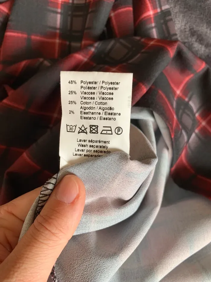 Robe La Fée Maraboutée taille 38 carreaux - Made In Italie - photo numéro 10