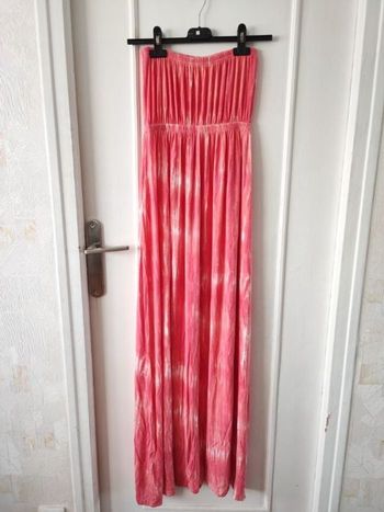 Robe fluide été en viscose, robe bustier sans manches