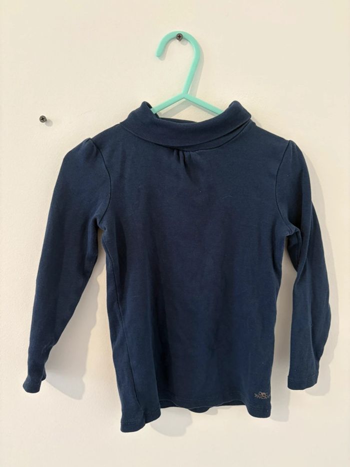 Pull col roulé bleu marine orchestra- 3 ans (98 cm)