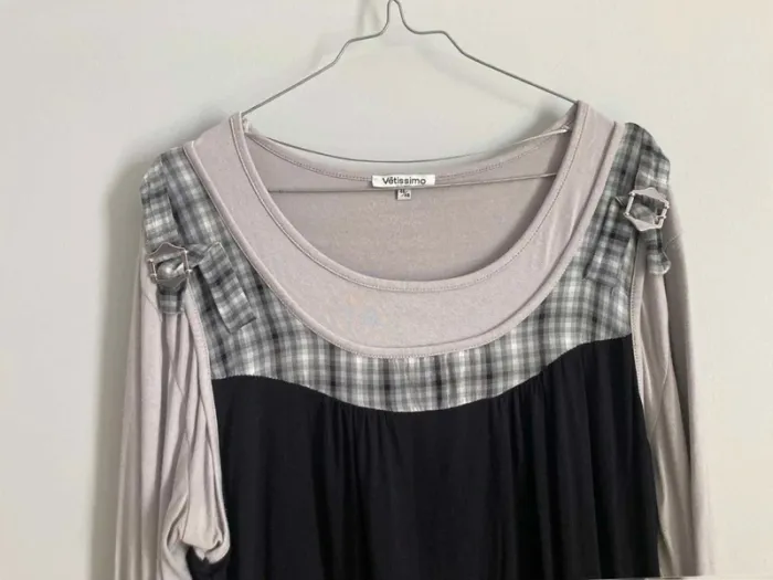 Blouse femme grise 46/48 🔴 - photo numéro 2
