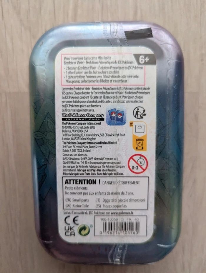 Sublime Pokémon Mini Tins Voltali EV8.5 Evolutions Prismatiques Scellée Neuve FR - photo numéro 2