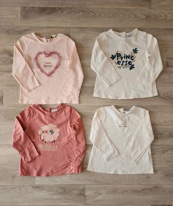 Lot tee shirt manches longues 23mois