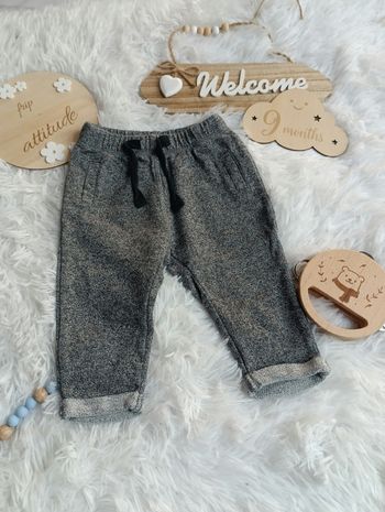 Pantalon 9 mois tex gris