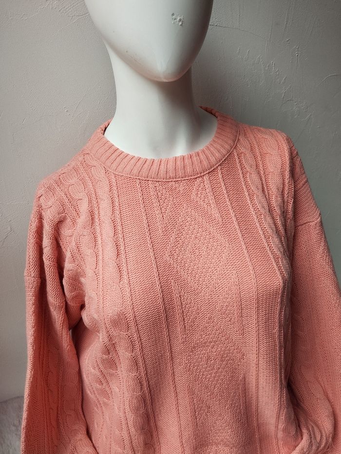 Pull vintage couleur corail - photo numéro 2