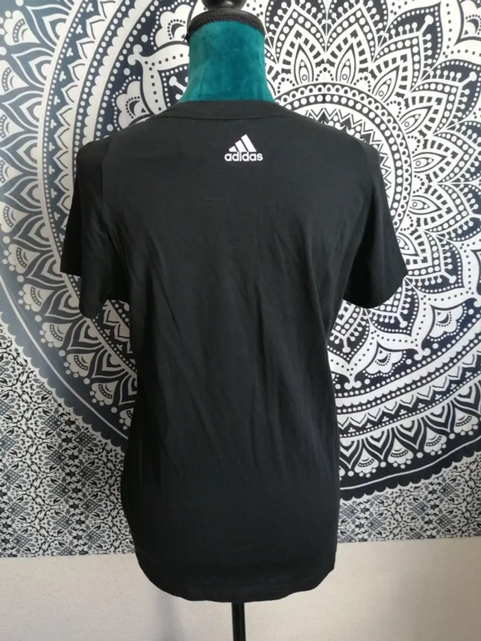 Tee-shirt noir de sport avec logo adidas / Adidas / (L) - photo numéro 4