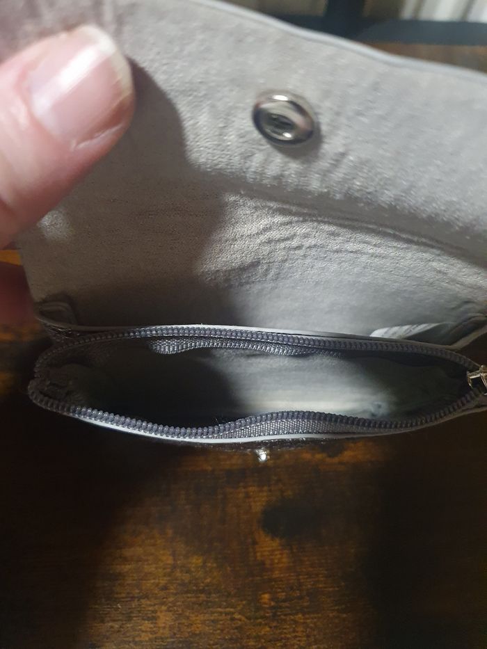 Petit porte monnaie gris - photo numéro 2