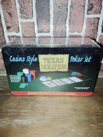 Coffret métal poker