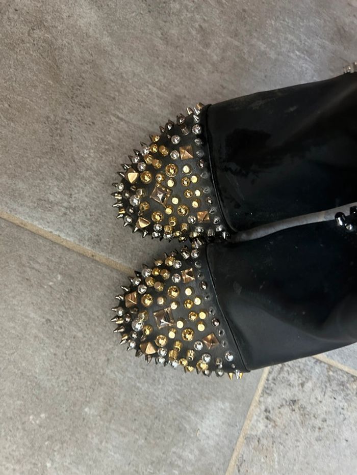 Bottines en cuir stylée T37 - photo numéro 10